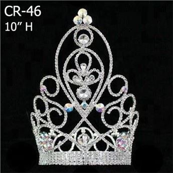 10 Nti Loj Tshwj Xeeb Tsim Rhinestone Pageant yas