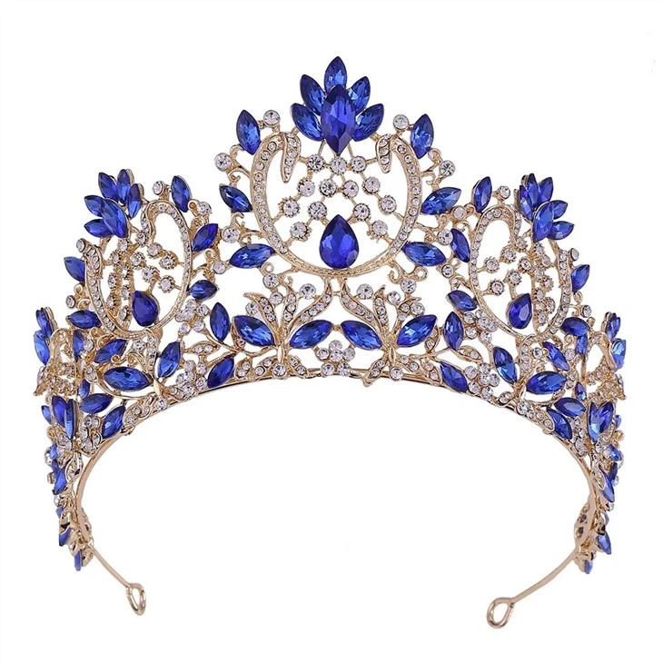 Crystal Wedding Hair Accessories Bride Pageant Tiaras Crowns For Queens